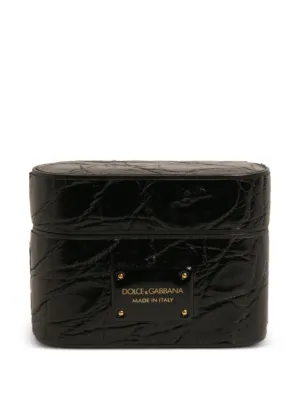 Dolce & Gabbana logo-embossed AirPods Case | Black | FARFETCH