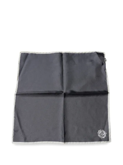 Dolce & Gabbana orange-print silk pocket square