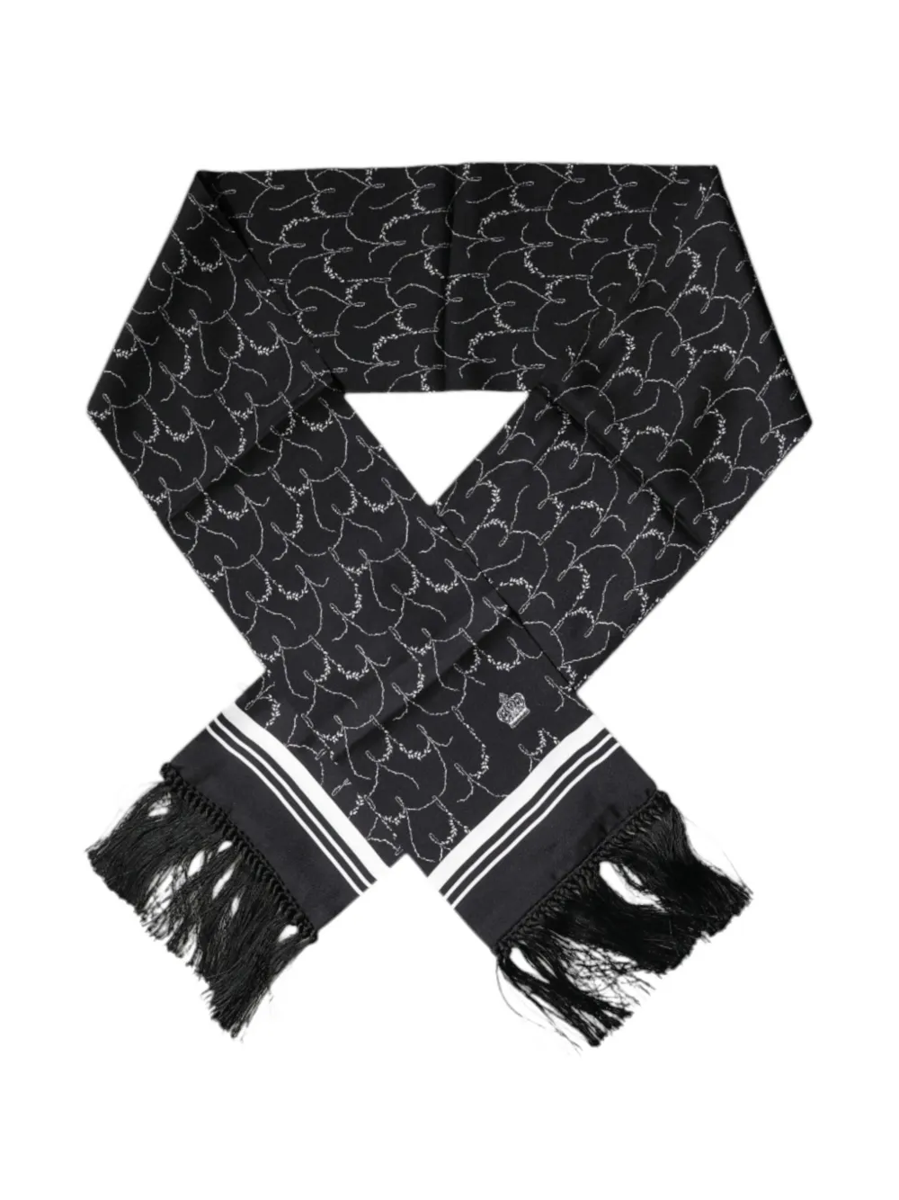 Dolce & Gabbana Sciarpa con frange - Nero