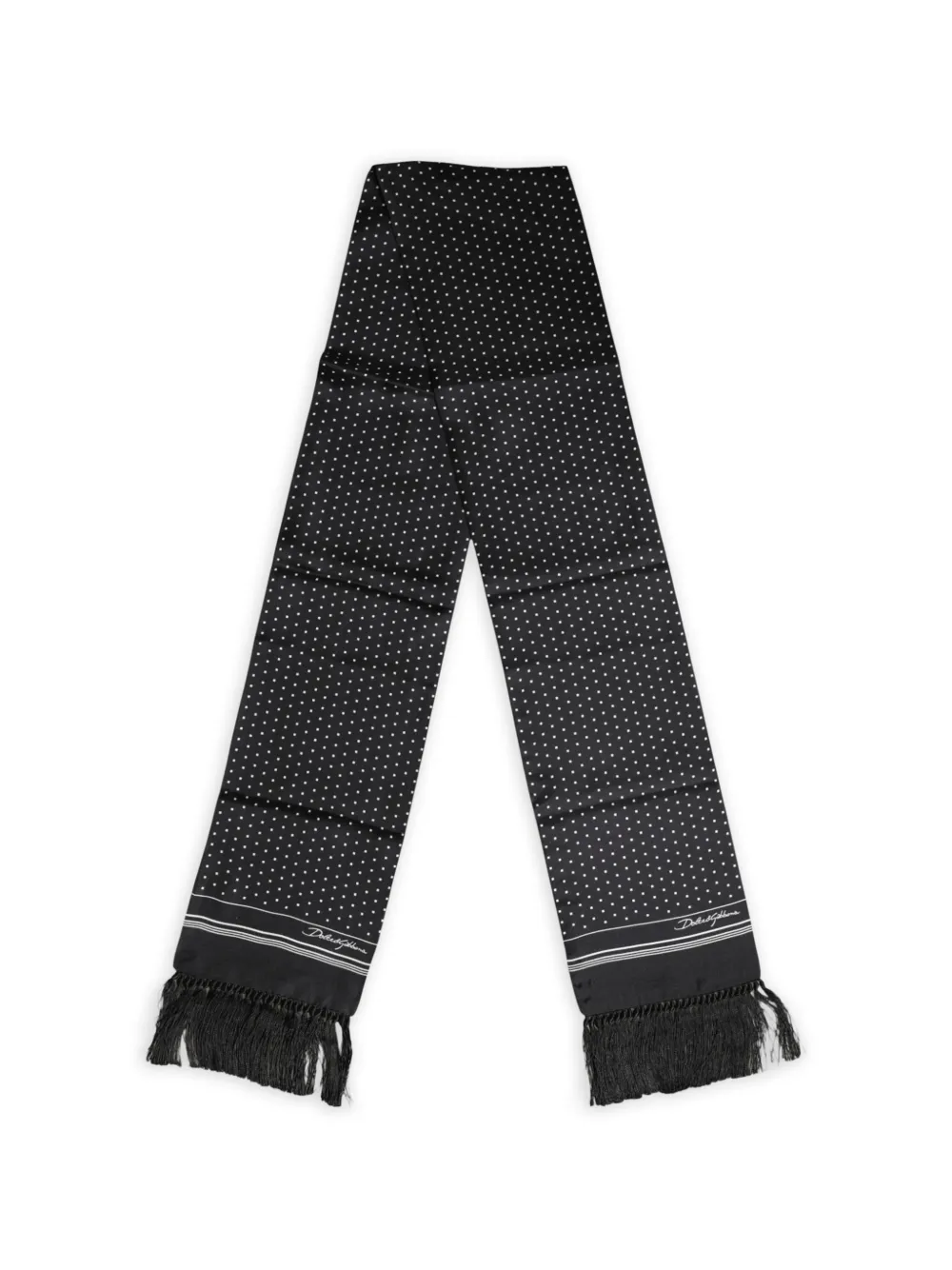 Dolce & Gabbana Sciarpa a pois - Nero