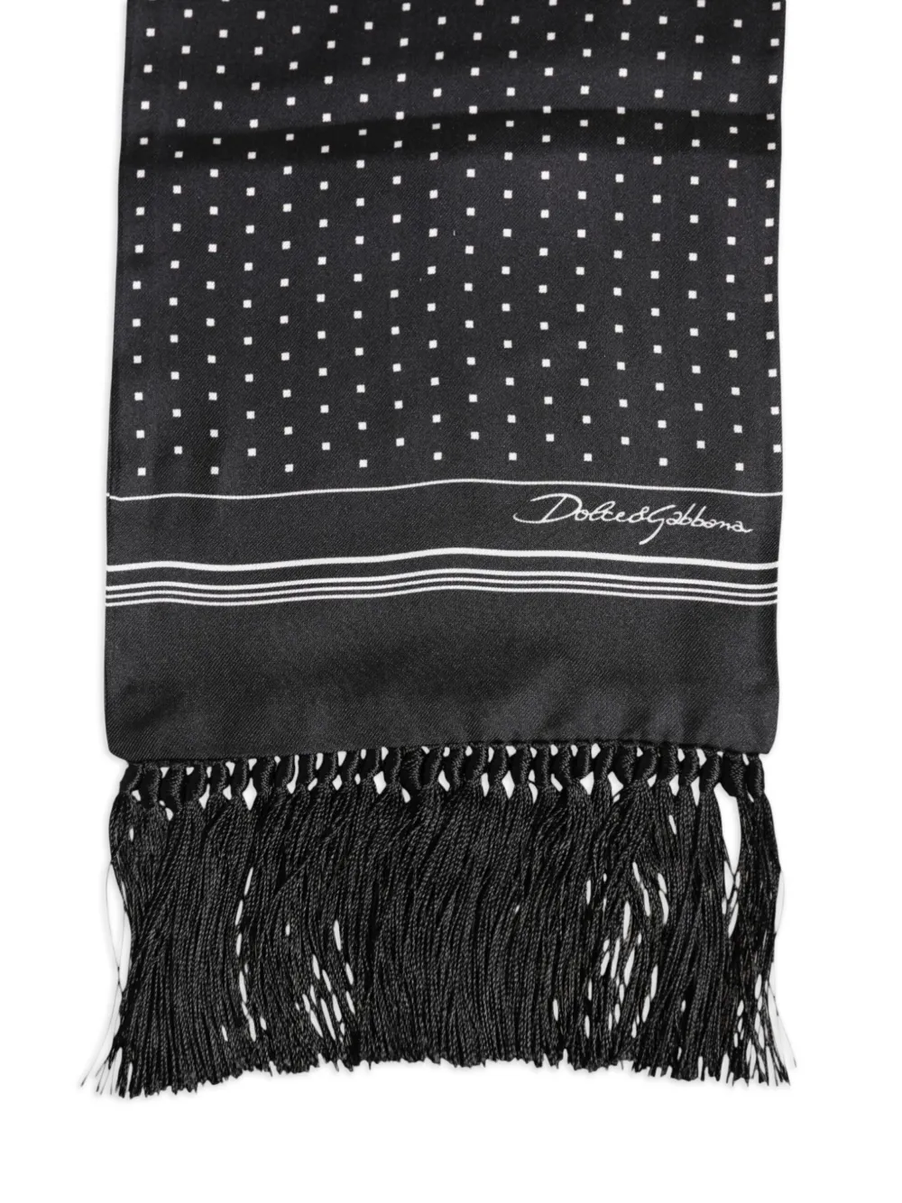 Dolce & Gabbana Sjaal met stippen Zwart