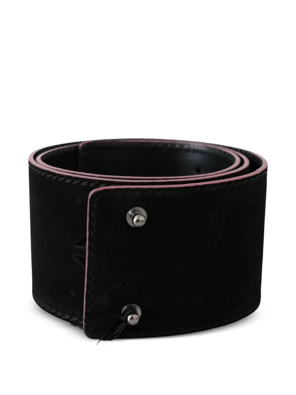 Costume National Riem met studs Zwart
