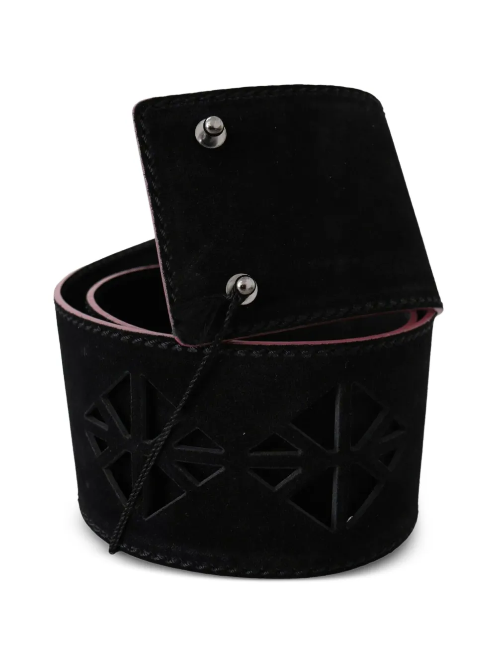 Costume National Riem met studs Zwart
