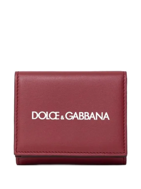 Dolce & Gabbana cartera plegable con logo estampado