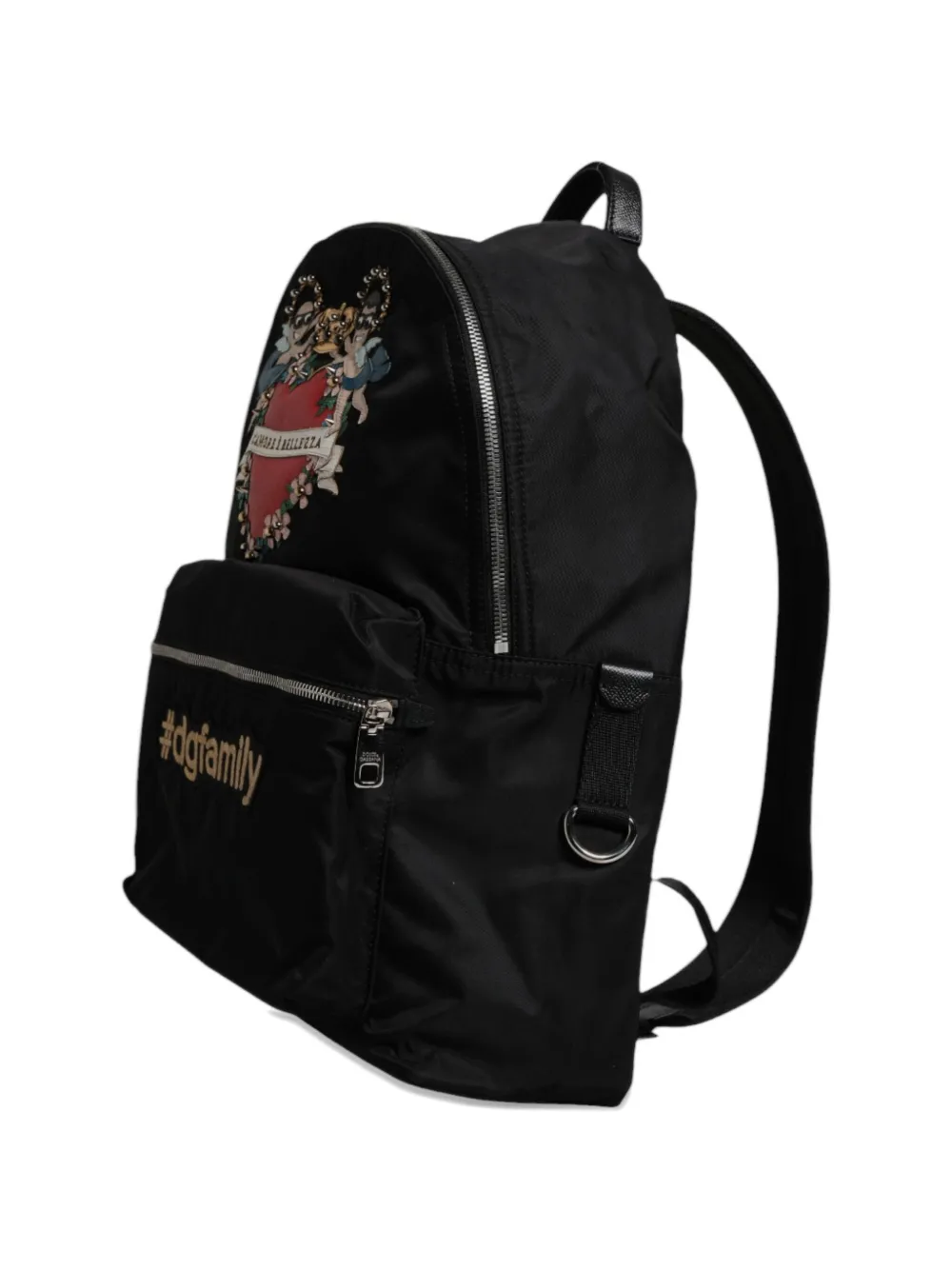 Dolce & Gabbana #DGFamily Cherub Heart rugzak Zwart