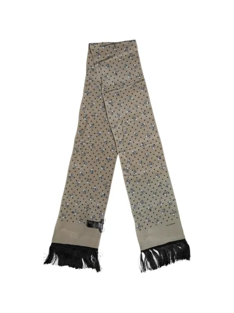 Dolce & Gabbana skull-print fringed scarf
