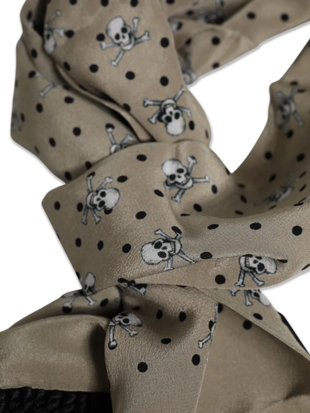 Dolce & Gabbana Sjaal met doodskopprint Beige