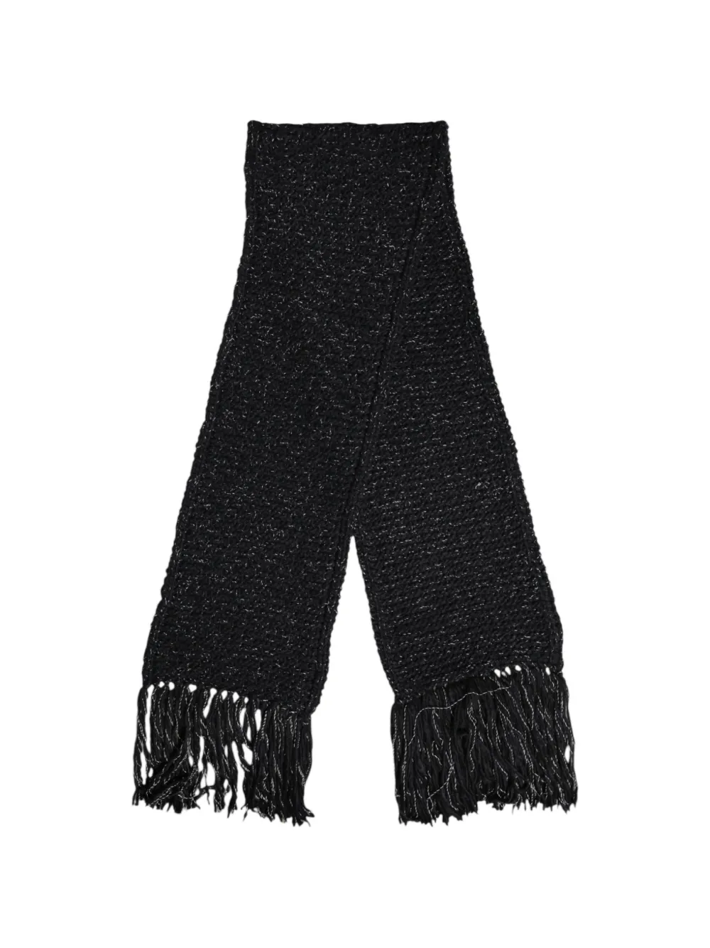 Dolce & Gabbana Sciarpa con frange - Nero