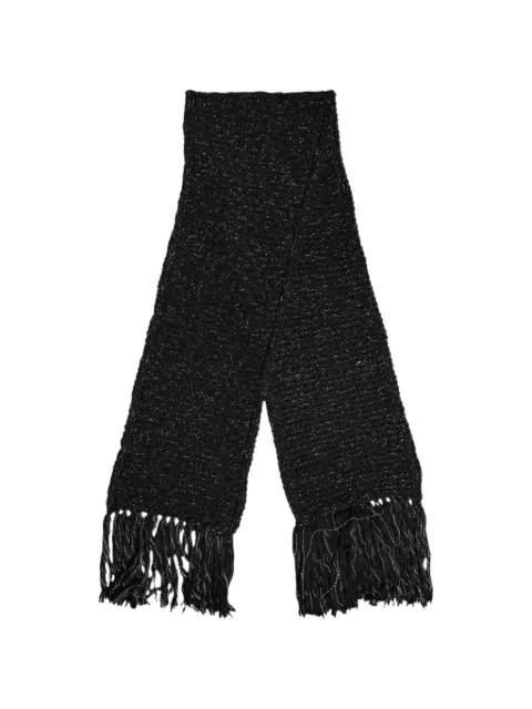 Dolce & Gabbana fringe-trimmed knitted scarf