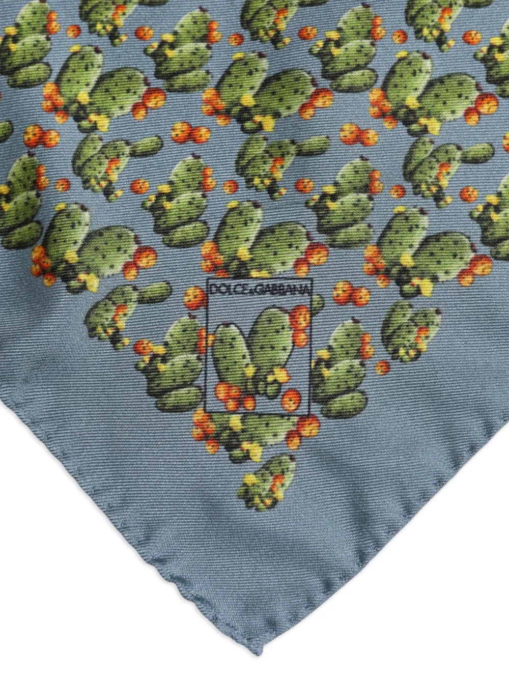 Dolce & Gabbana Pochet met cactusprint Blauw