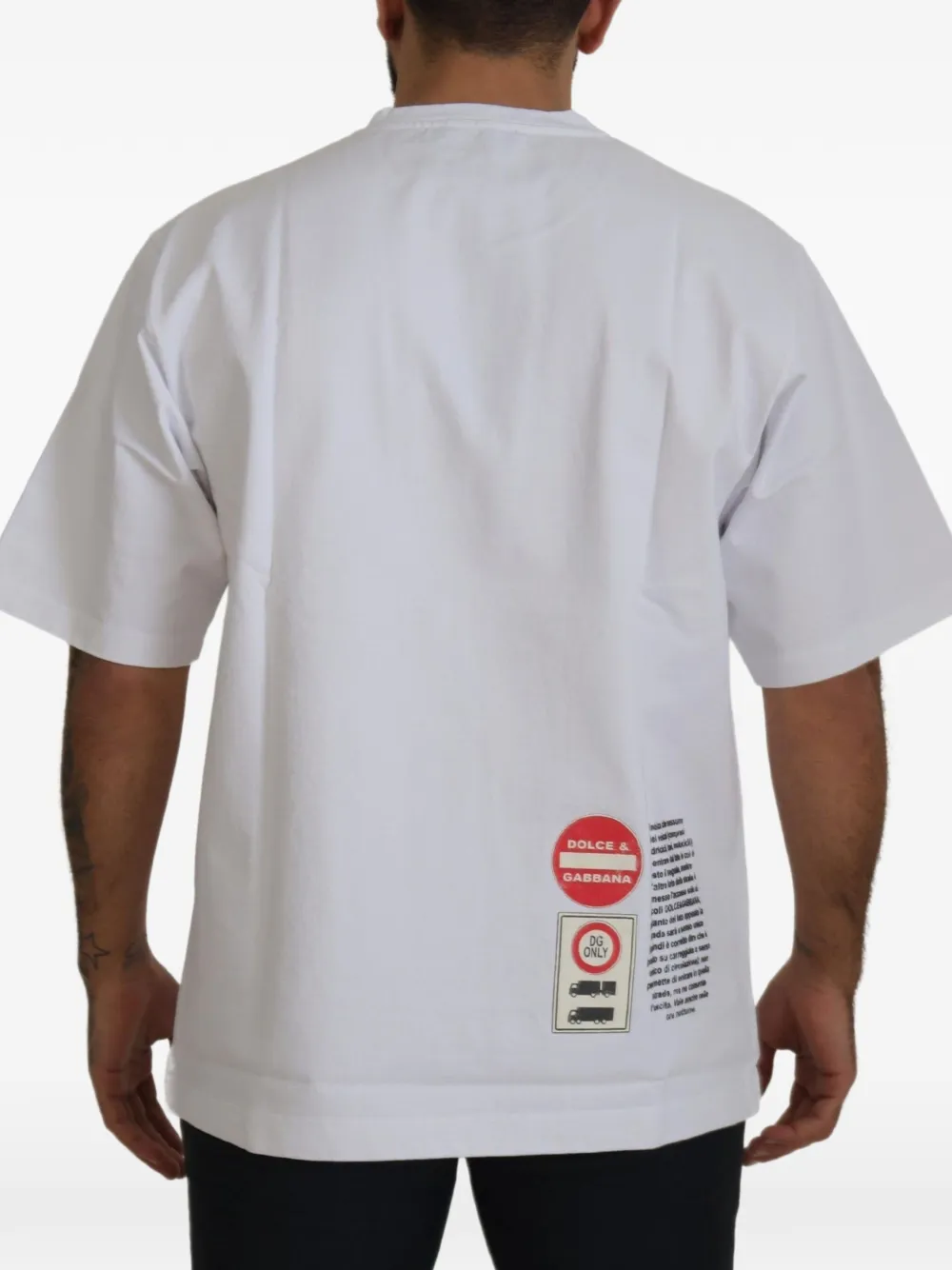 Dolce & Gabbana Katoenen T-shirt met logoprint Wit