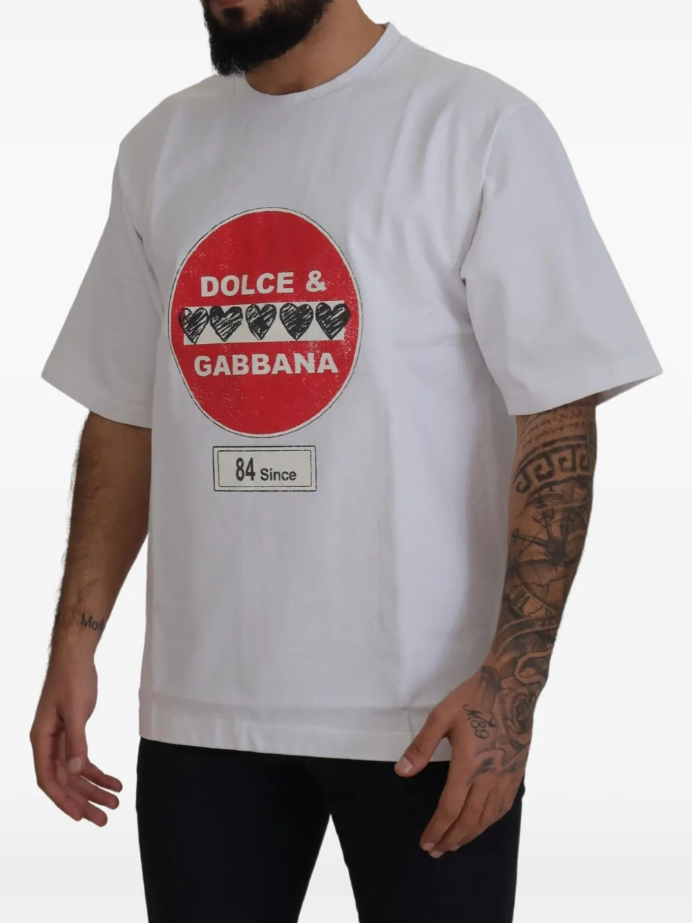 Dolce & Gabbana Katoenen T-shirt met logoprint Wit