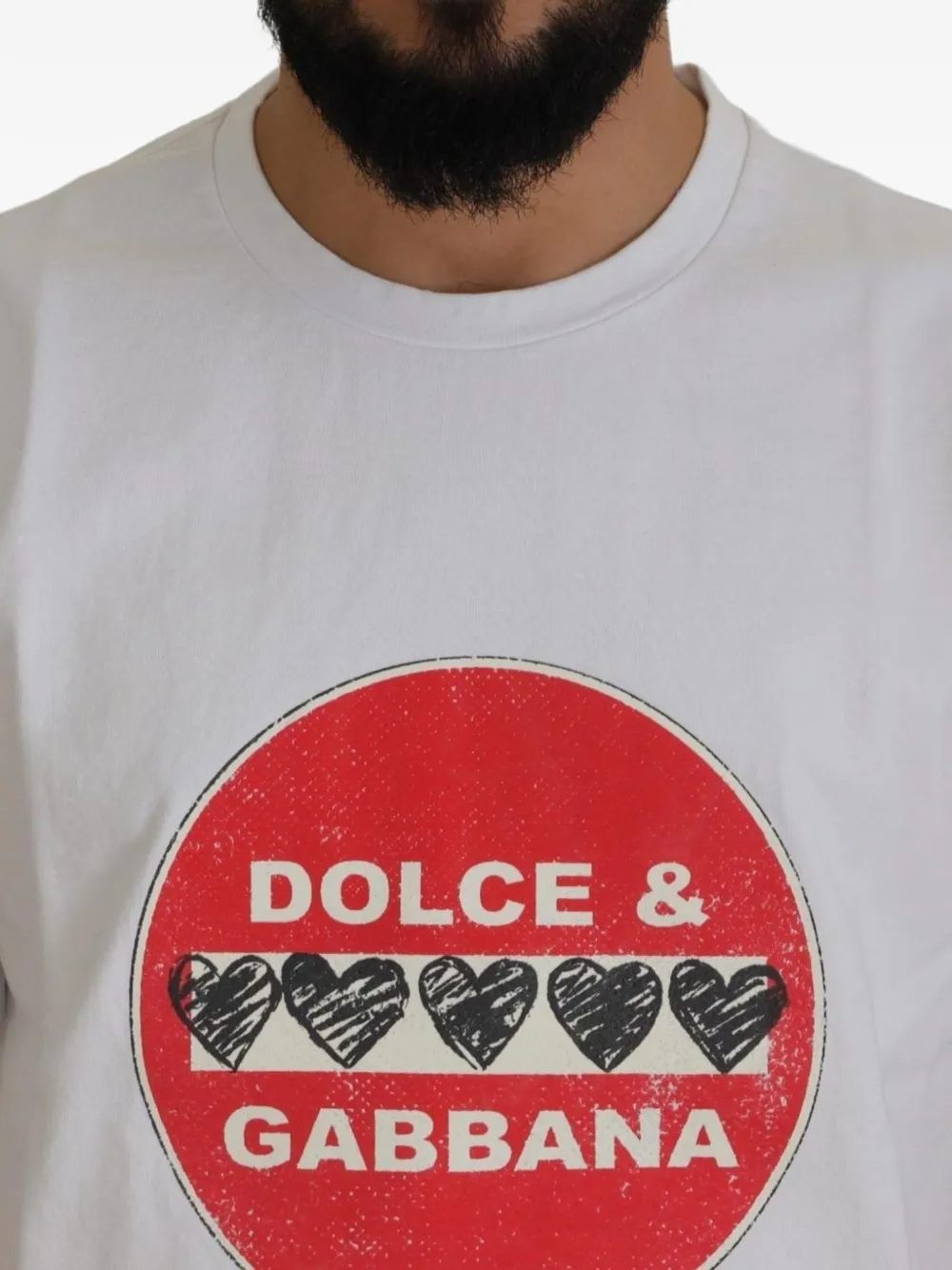 Dolce & Gabbana Katoenen T-shirt met logoprint Wit