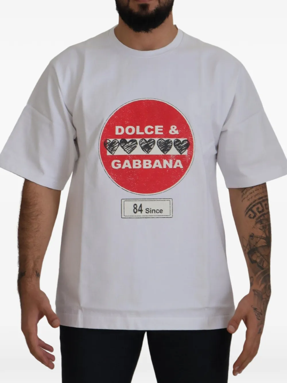 Dolce & Gabbana T-Shirt mit Logo - Weiß