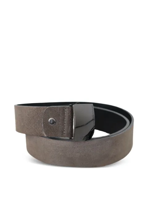 Costume National ceinture en daim à boucle logo