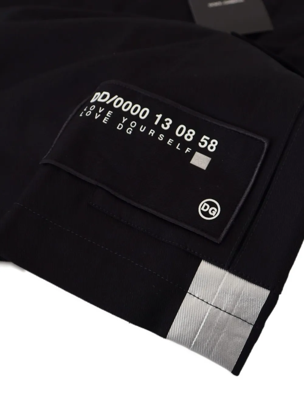 Dolce & Gabbana Cargo shorts met logopatch Zwart