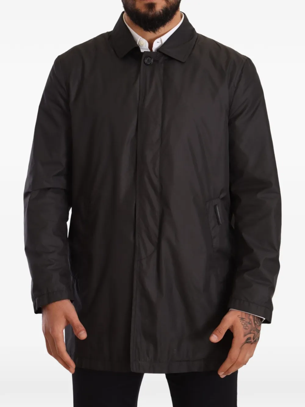 Dolce & Gabbana Geknöpfter Trenchcoat - Schwarz
