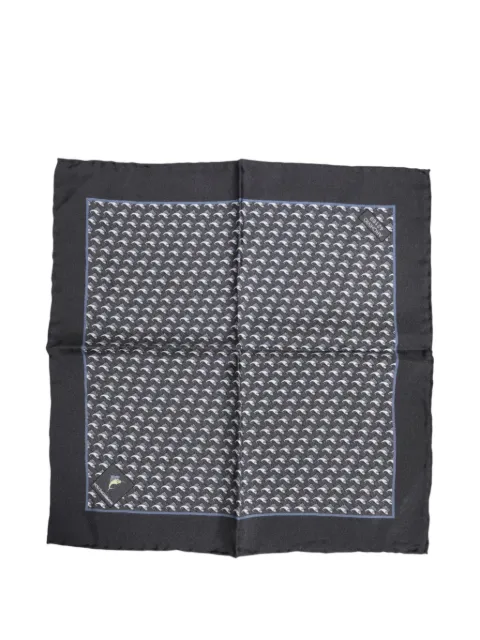 Dolce & Gabbana pañuelo de bolsillo de seda con peces estampados
