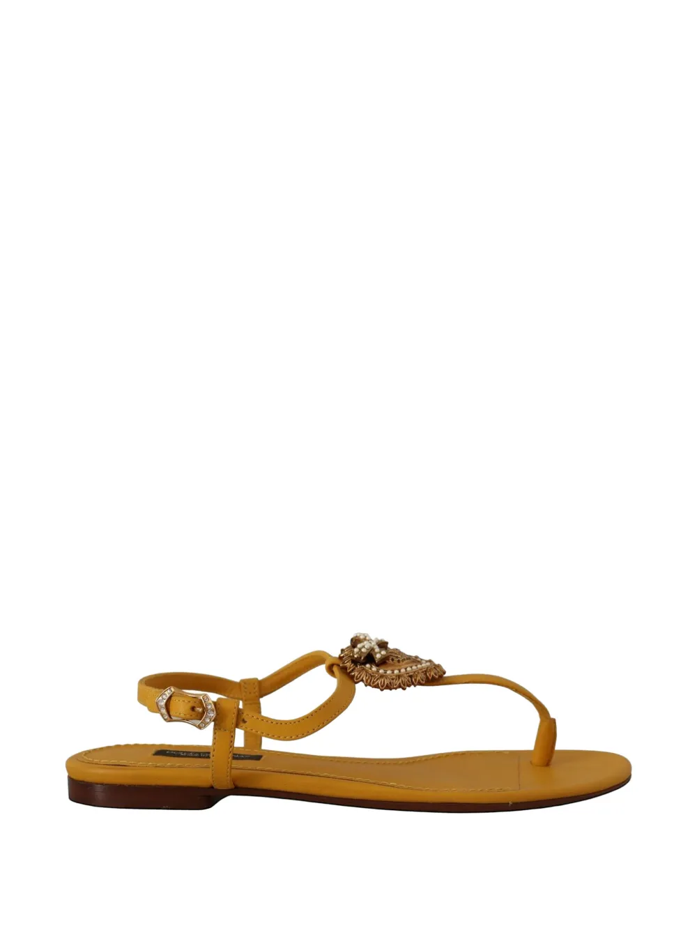 Dolce & Gabbana Verzierte Devotion Sandalen - Gelb