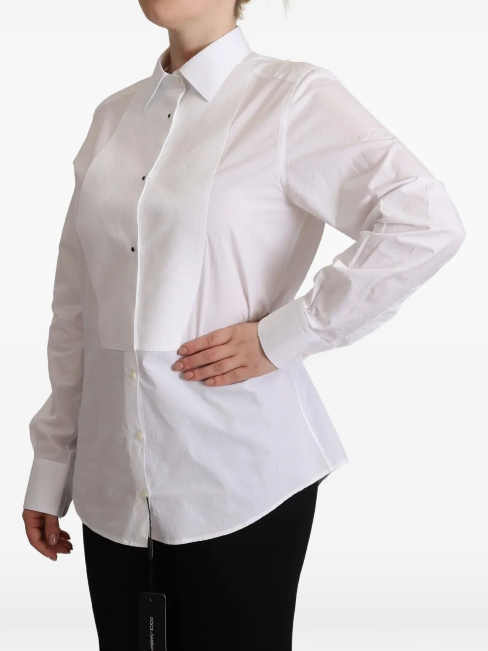 Dolce & Gabbana Smoking blouse Wit