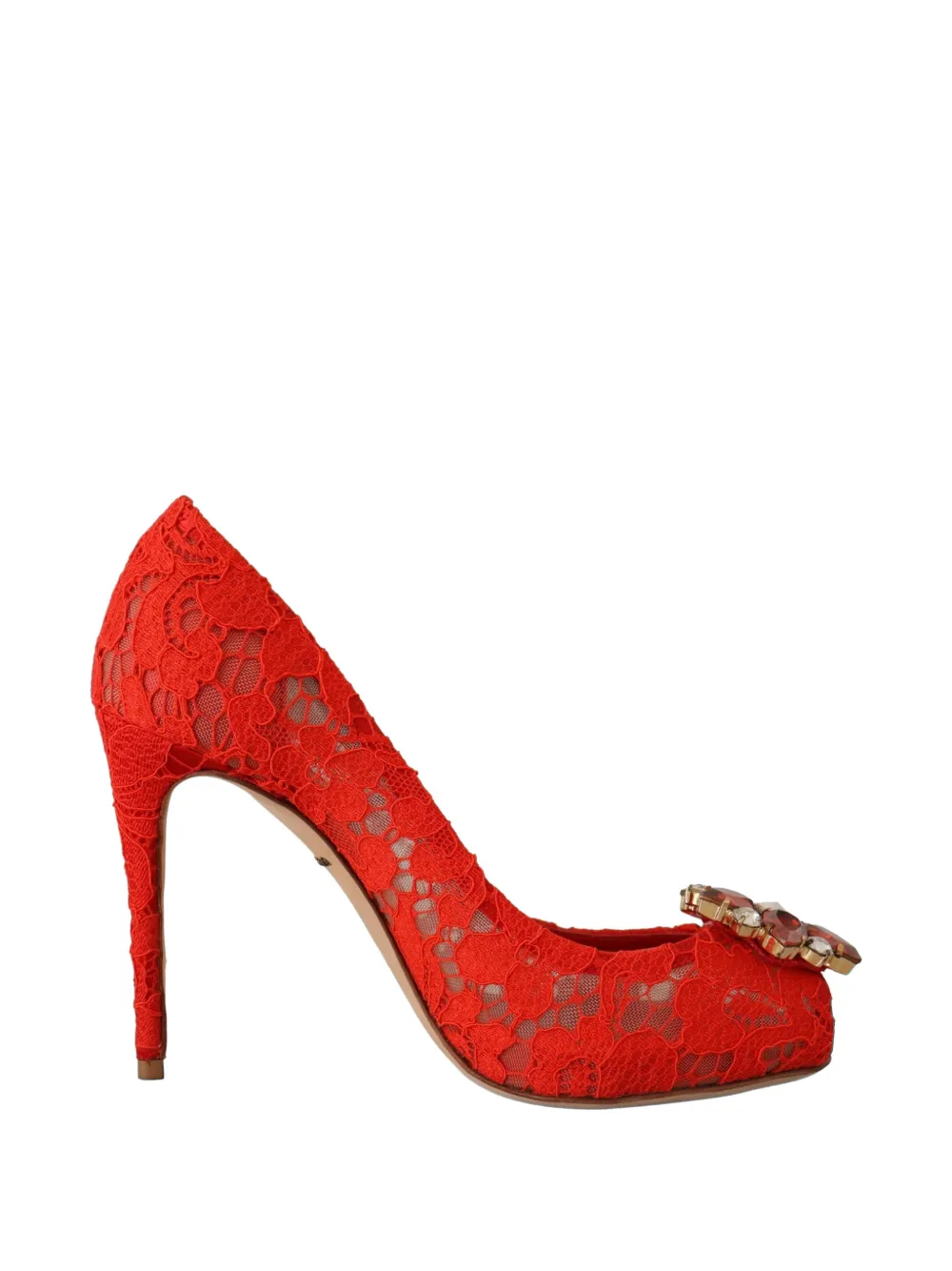 Dolce & Gabbana Pumps mit Kristallen - Rot