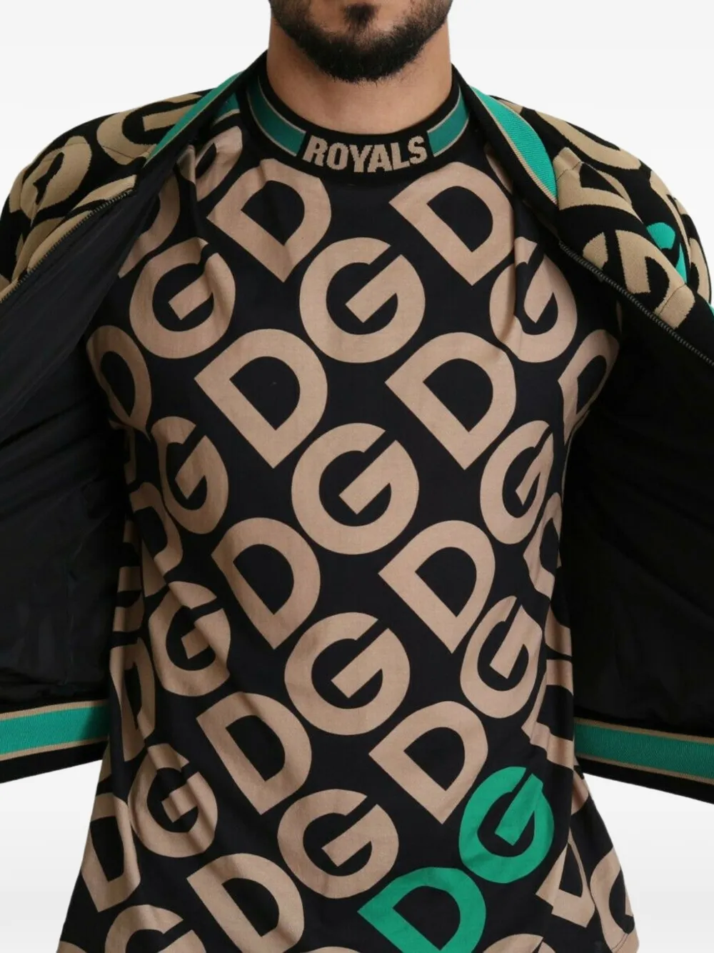 Dolce & Gabbana Bomberjack met logoprint Zwart