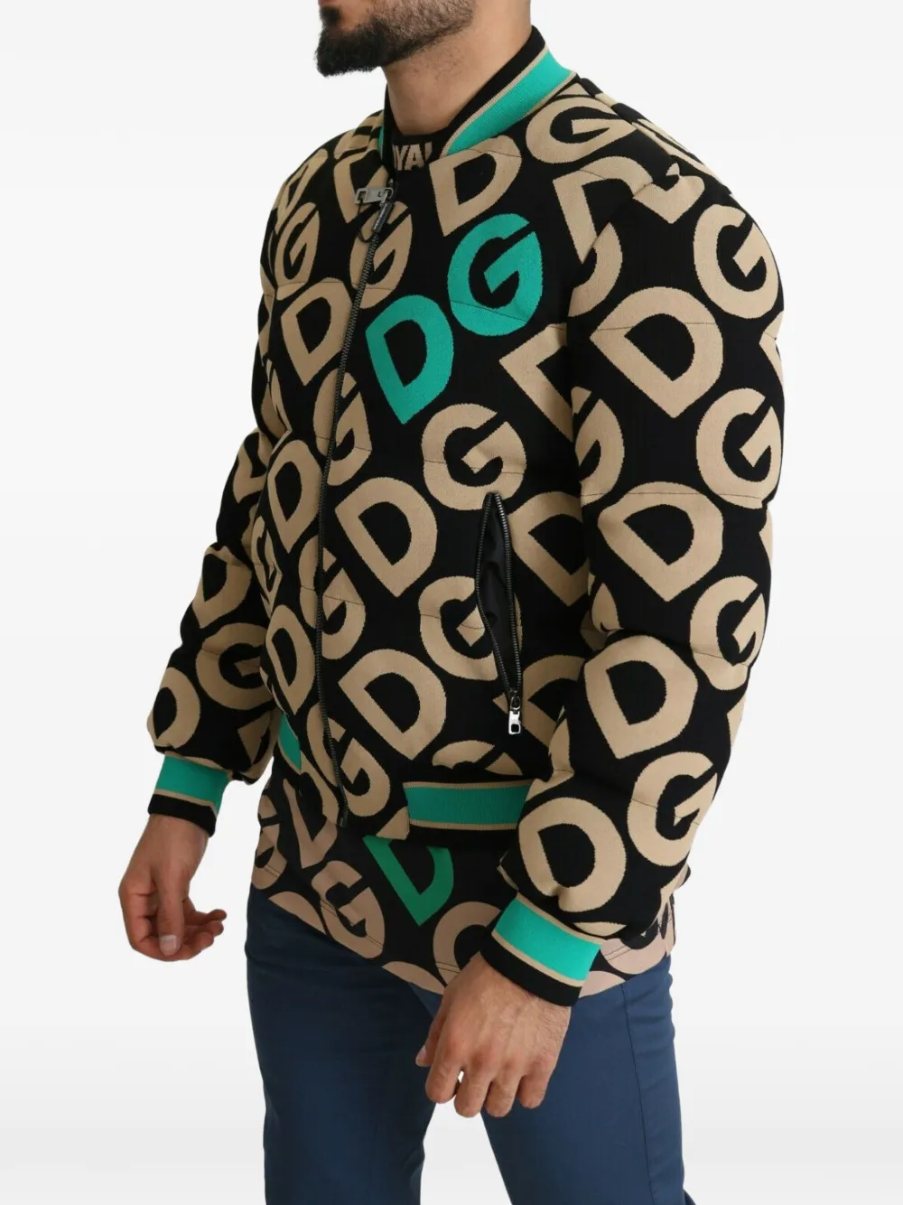 Dolce & Gabbana Bomberjack met logoprint Zwart