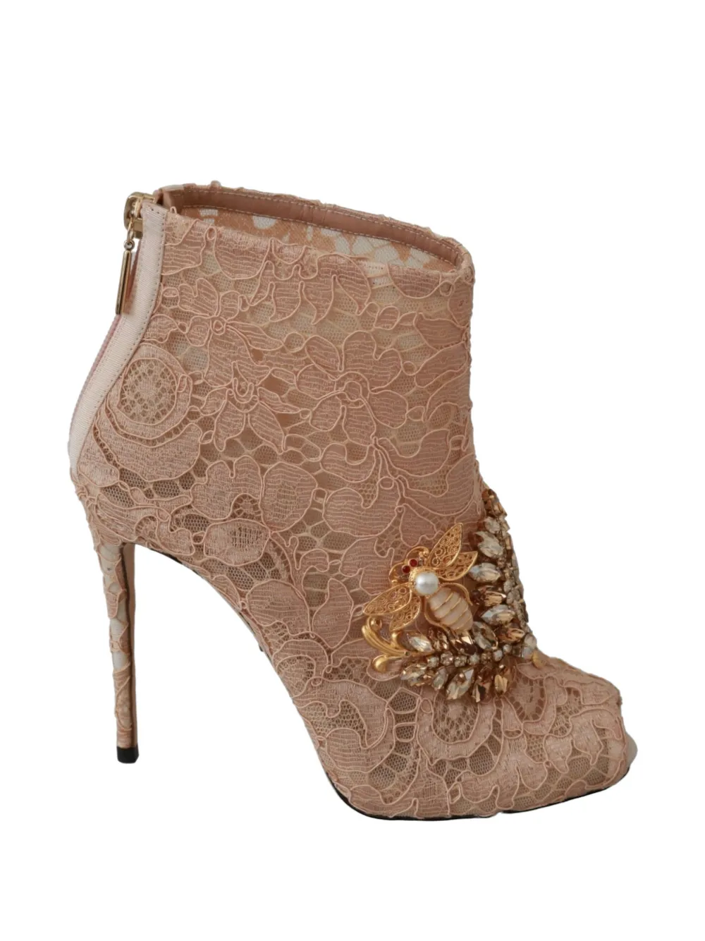 Dolce & Gabbana Stiefeletten mit Kristallen - Rosa