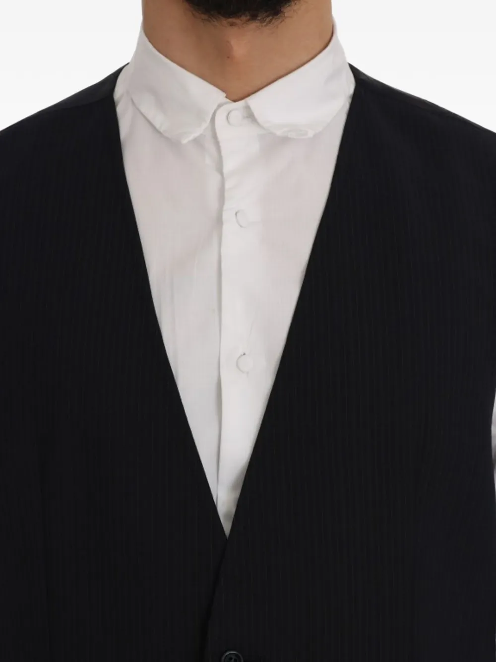 Dolce & Gabbana Staff spencer met krijtstreep Zwart