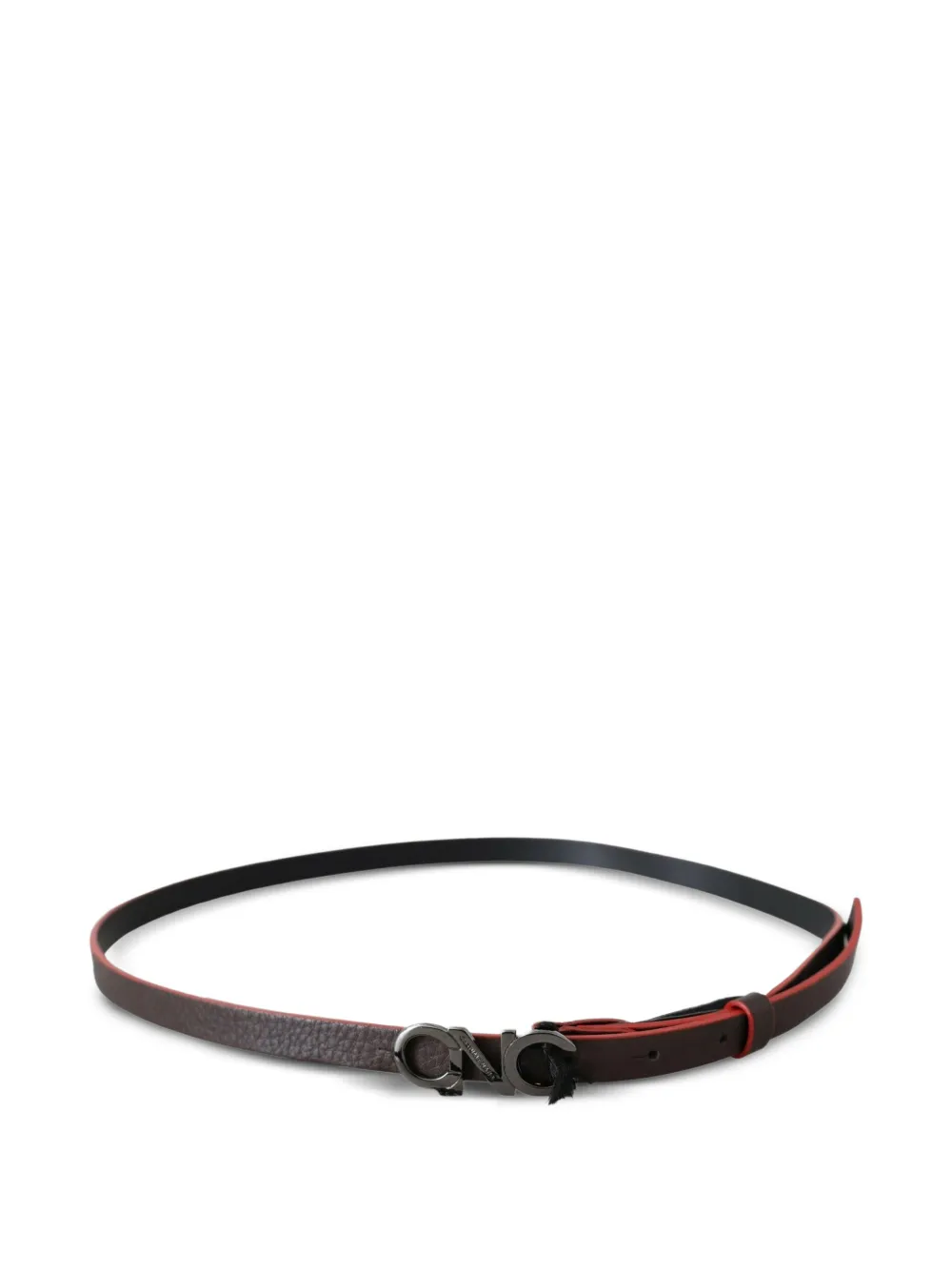 Costume National Leren riem Zwart