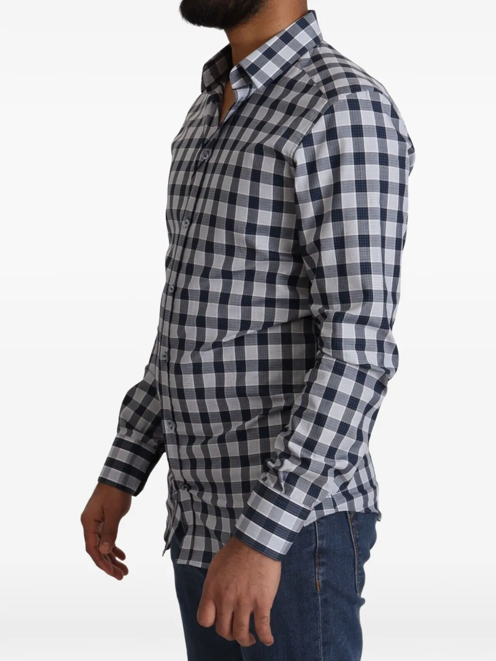 Dolce & Gabbana Overhemd met gingham ruit Blauw