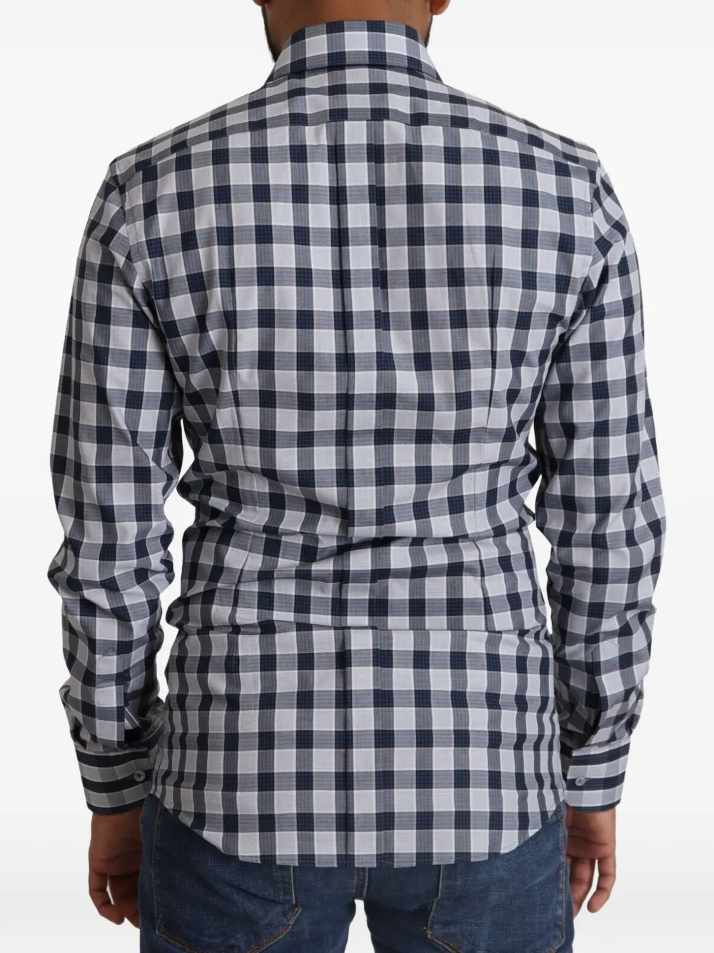 Dolce & Gabbana Overhemd met gingham ruit Blauw
