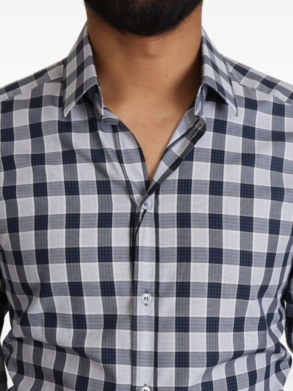 Dolce & Gabbana Overhemd met gingham ruit Blauw