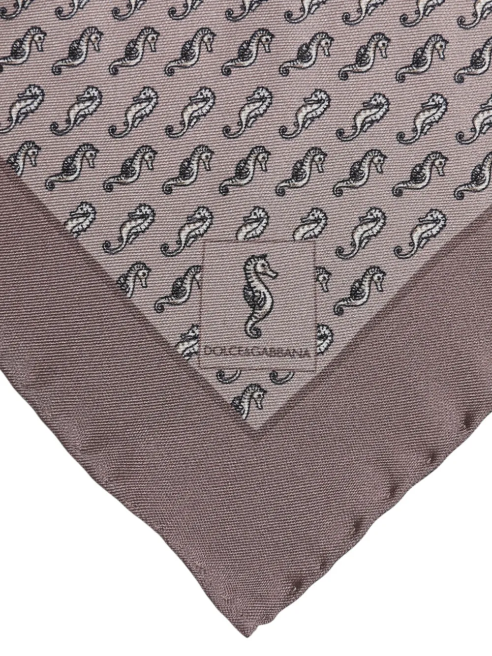 Dolce & Gabbana Pochet met zeepaard print Bruin