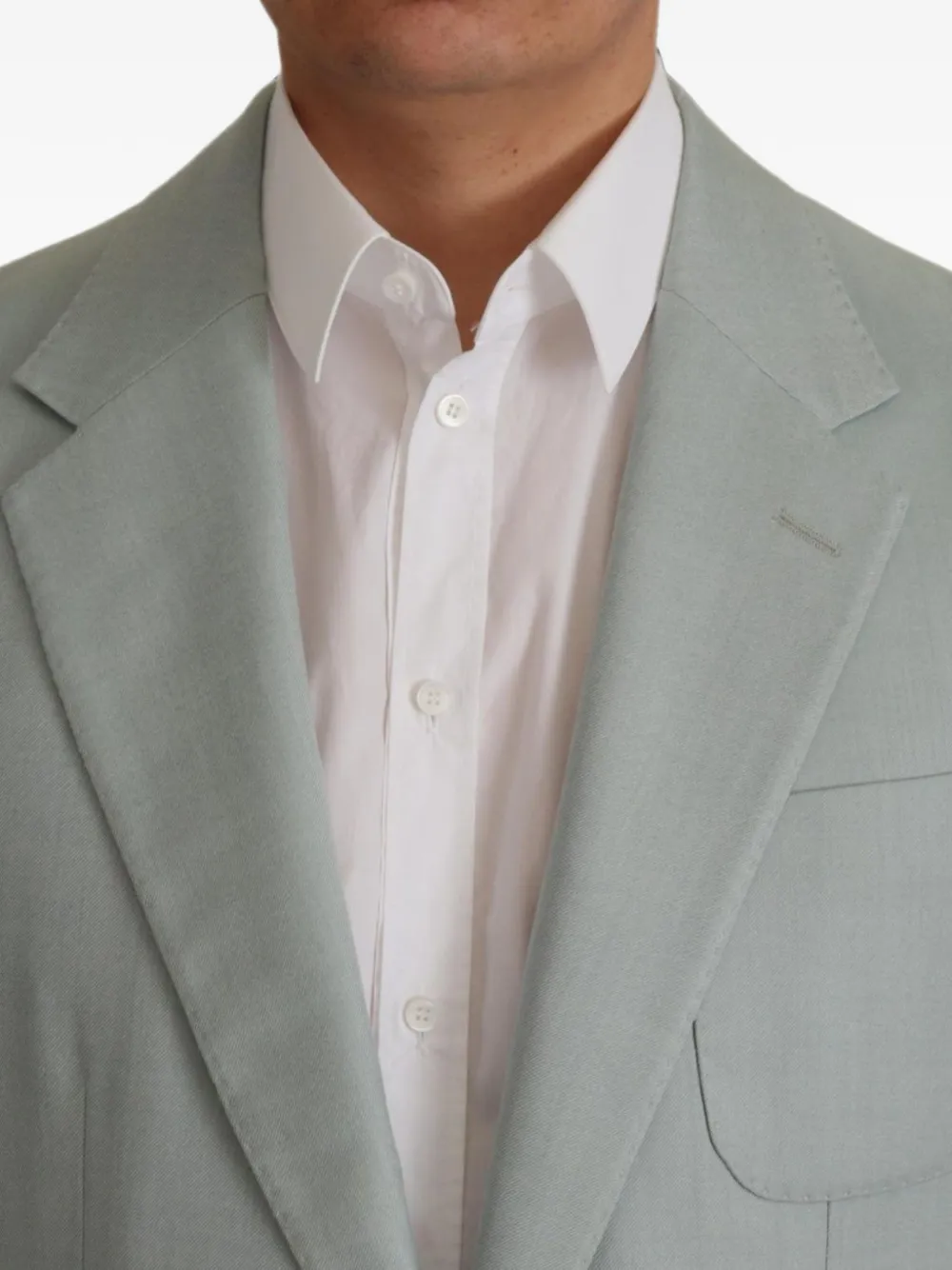 Dolce & Gabbana single-breasted cashmere-blend blazer Groen