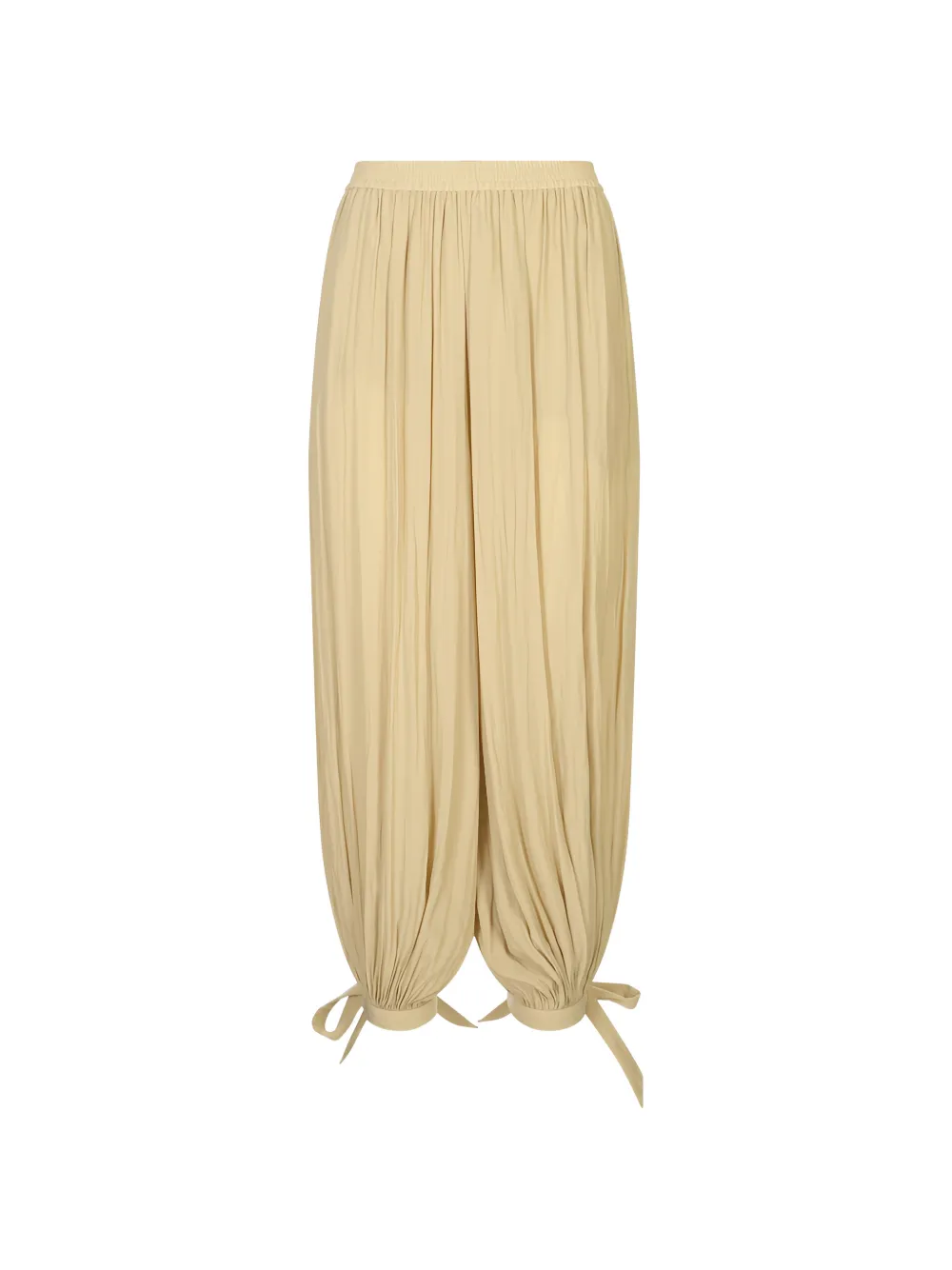 Chloé pleated tie-fastening tapered trousers - Nude