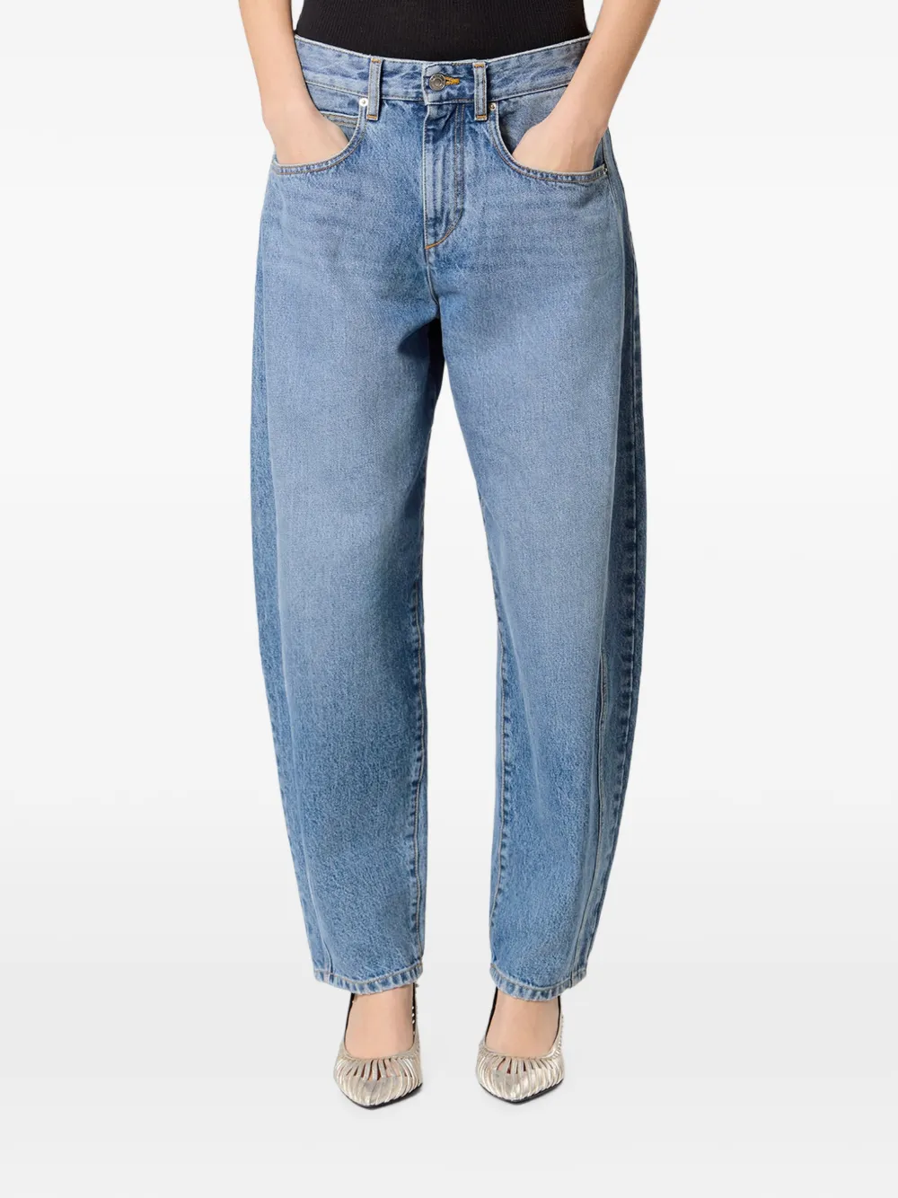 ISABEL MARANT Oriane jeans met wijde pijpen Blauw