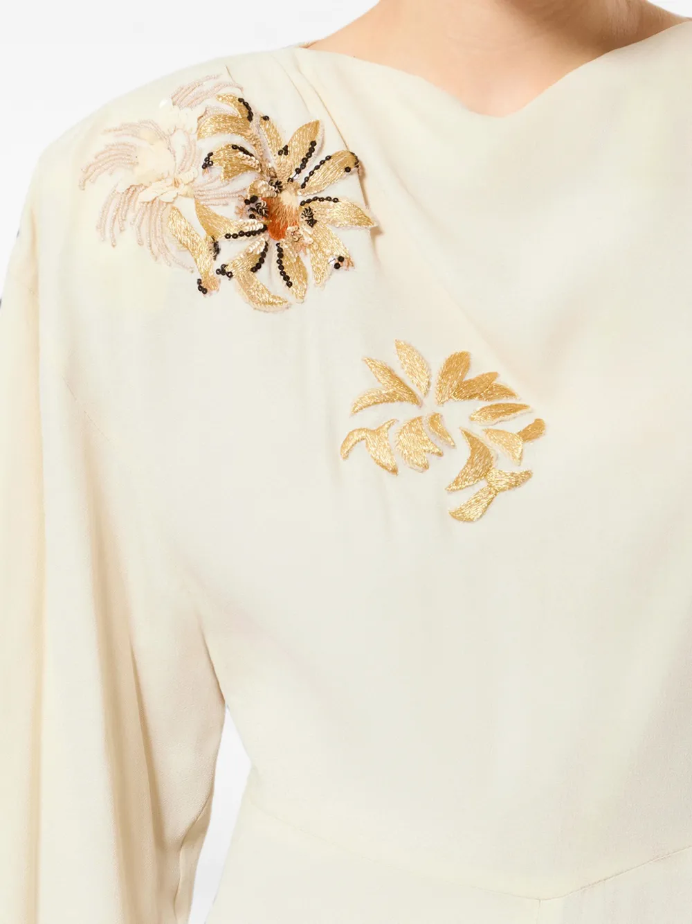 ISABEL MARANT Samsha jurk Beige