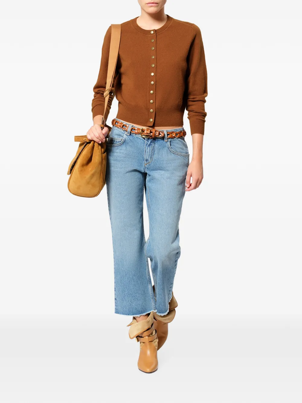 ISABEL MARANT Idesia wollen vest Bruin