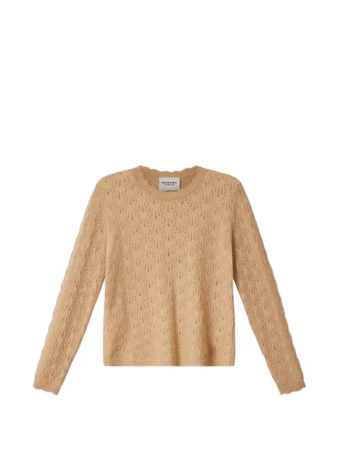 MARANT ÉTOILE Obeline openwork-knit scalloped-trim sweater