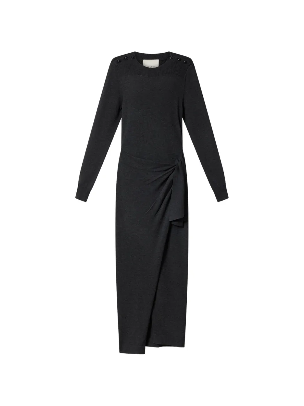 ISABEL MARANT Jozira long fine-knit sweater dress - Grey