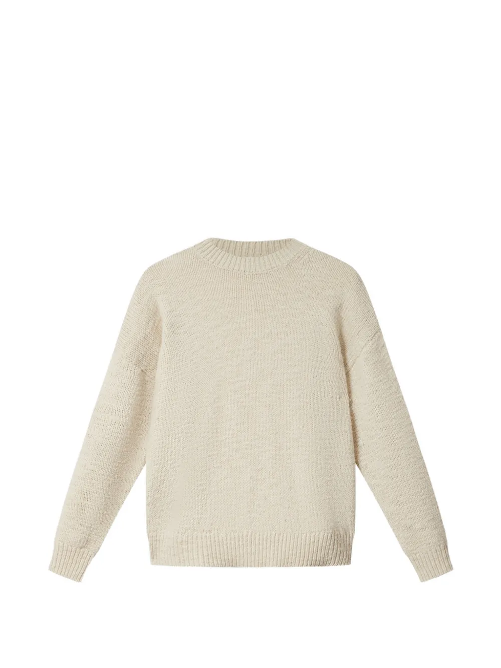MARANT Karl trui met geribbelde afwerking Beige
