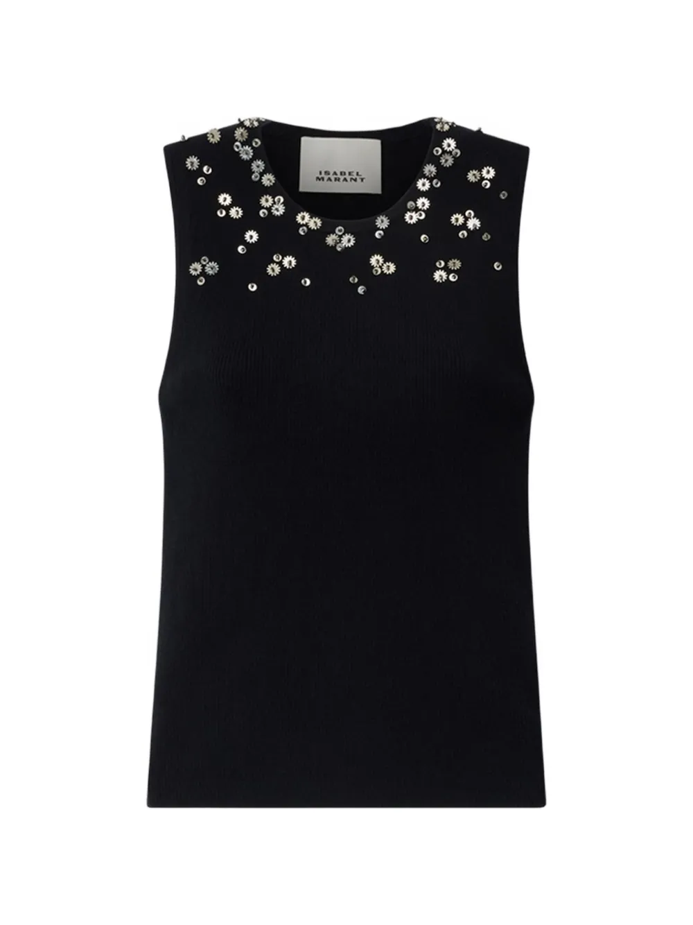 ISABEL MARANT Apoline sleeveless sequin cashmere-silk knit pullover - Schwarz