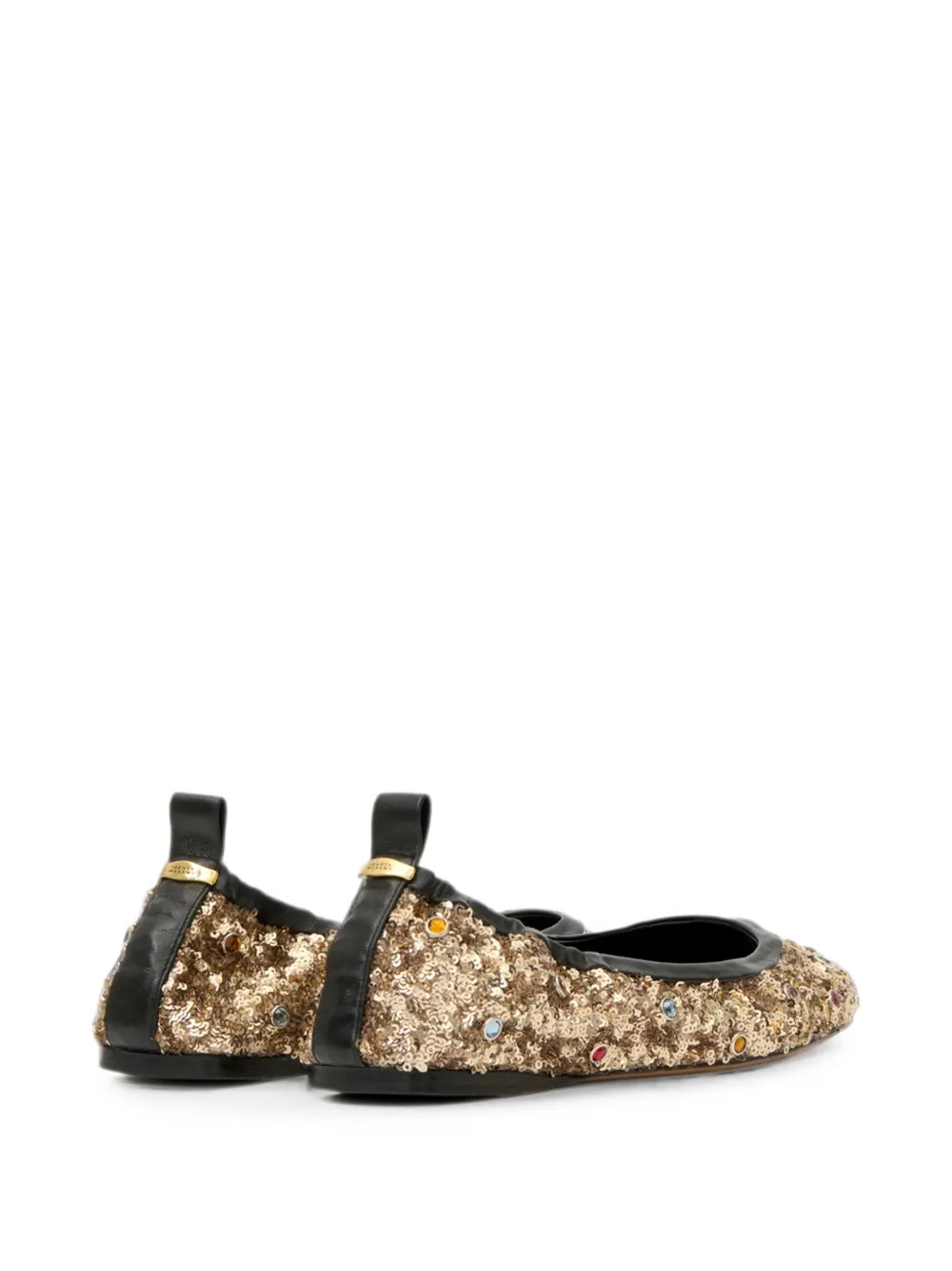 ISABEL MARANT Belna sequin-embellished ballet flats Goud