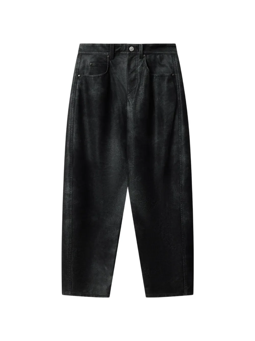 ISABEL MARANT Belky barrel-fit broek Zwart