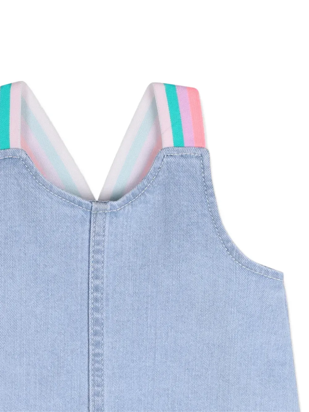 Billieblush Jurk met ruches en gestreept bandje Blauw