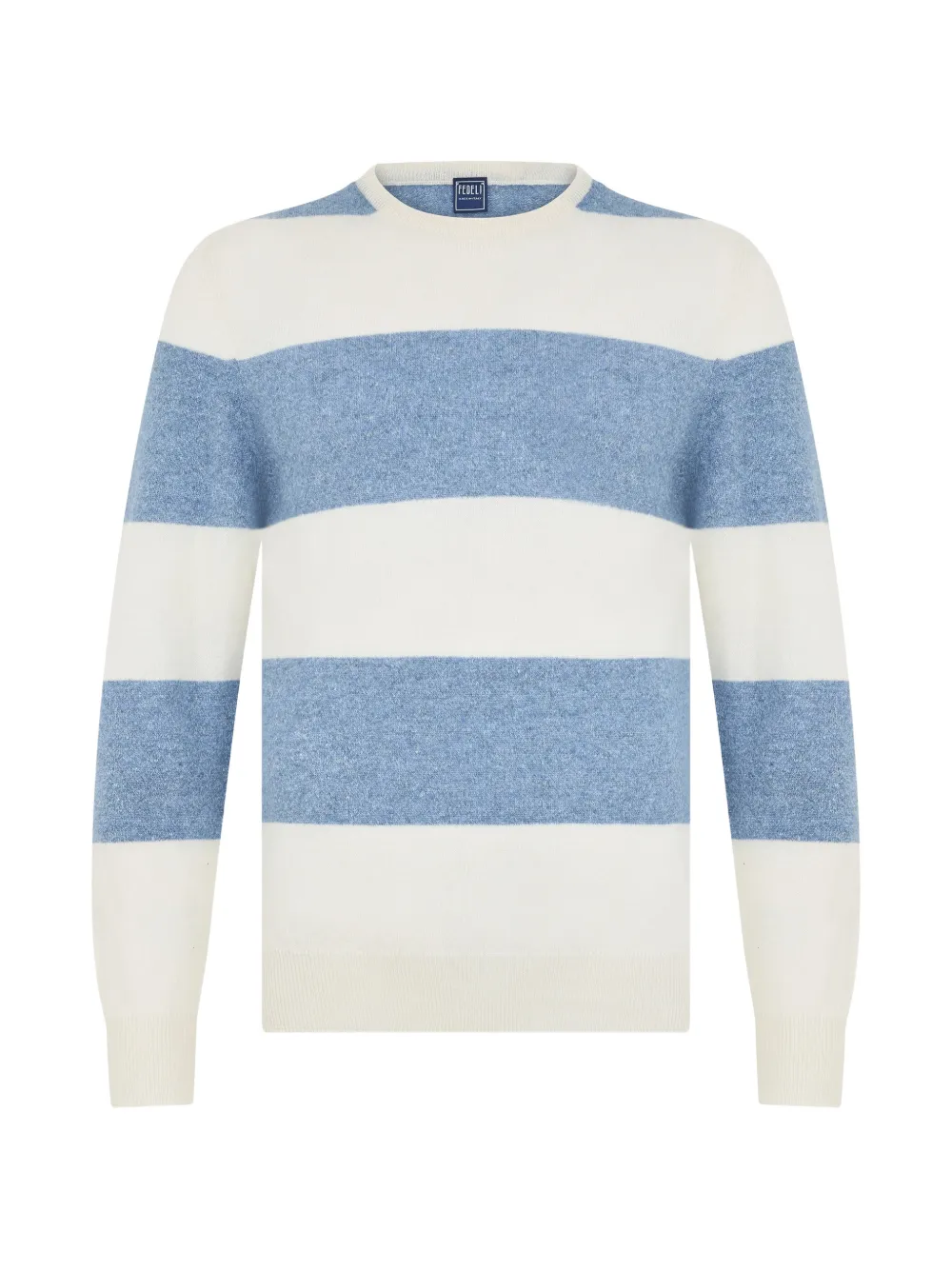 Fedeli striped long-sleeved sweater - Blu