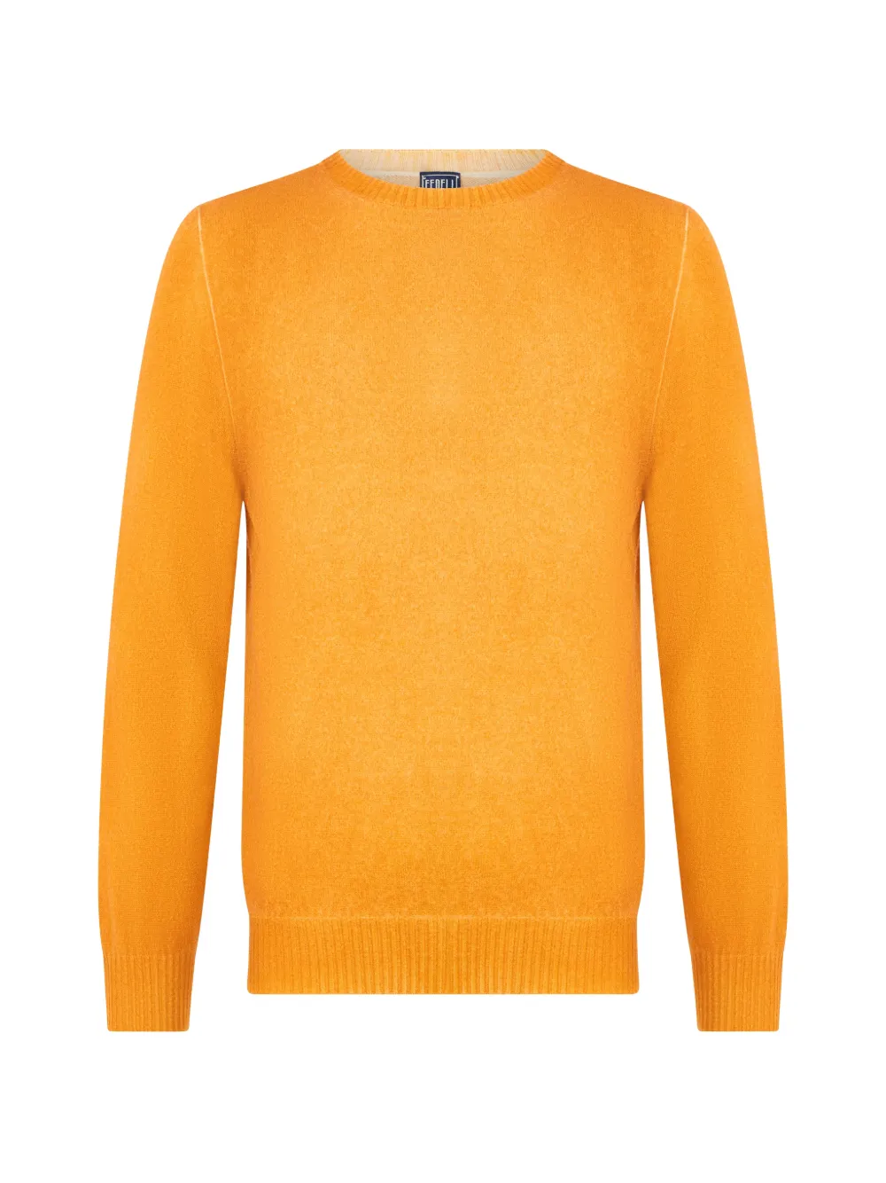 Fedeli round-neck cashmere sweater - Arancione