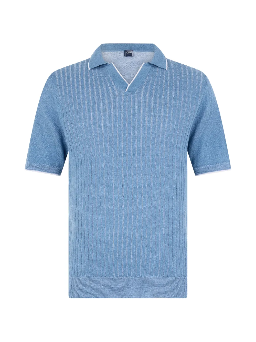 Fedeli ribbed-knit T-shirt - Blu