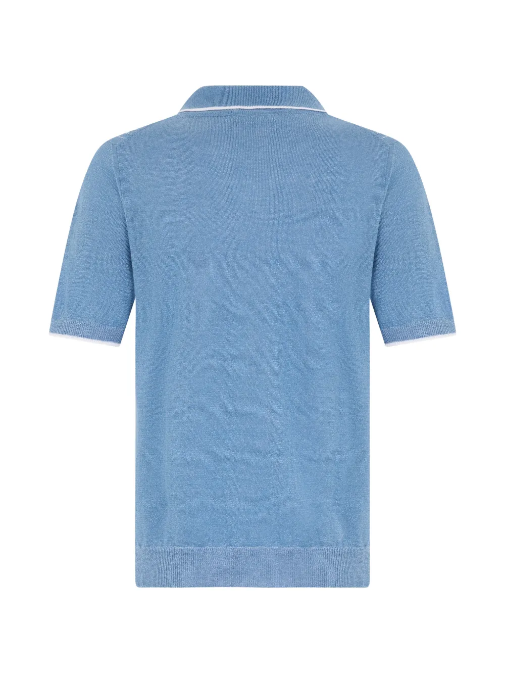 Fedeli Ribgebreid T-shirt Blauw